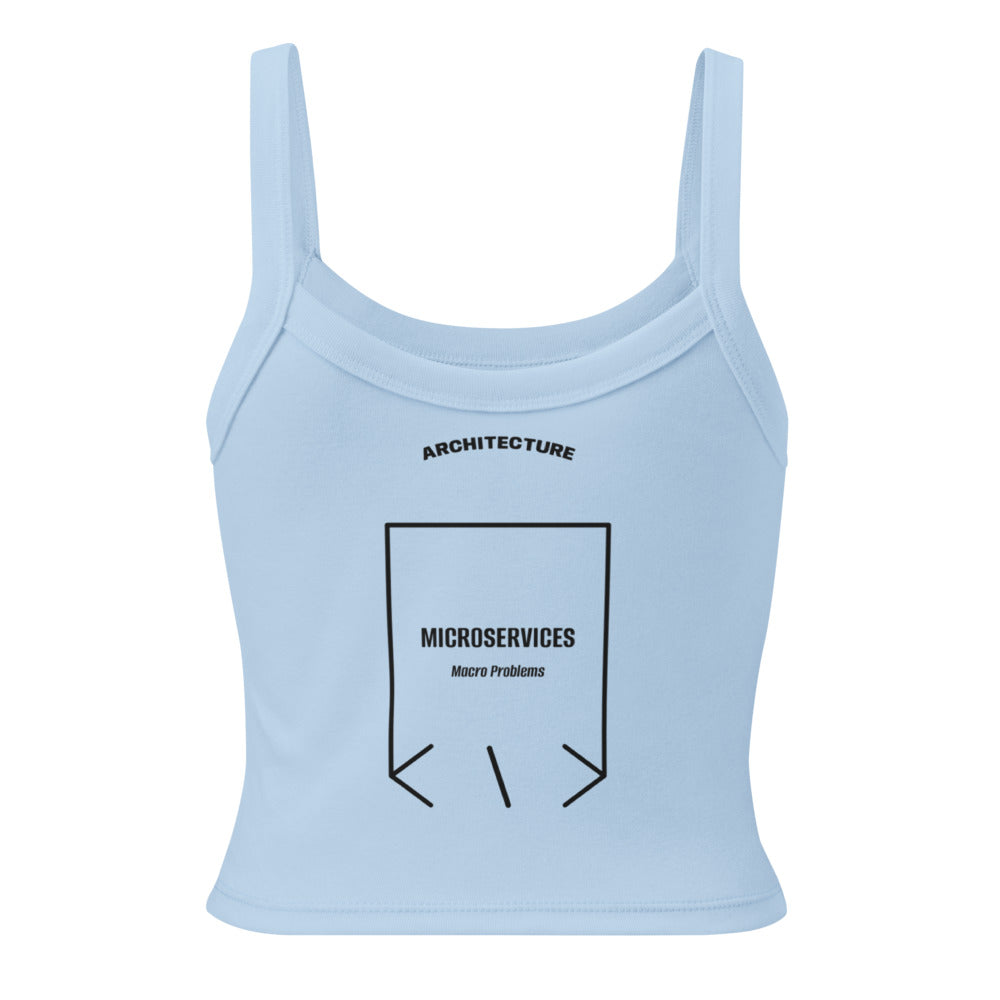 Microservices — Solid Baby Blue Blend Solid Black Blend back mockup