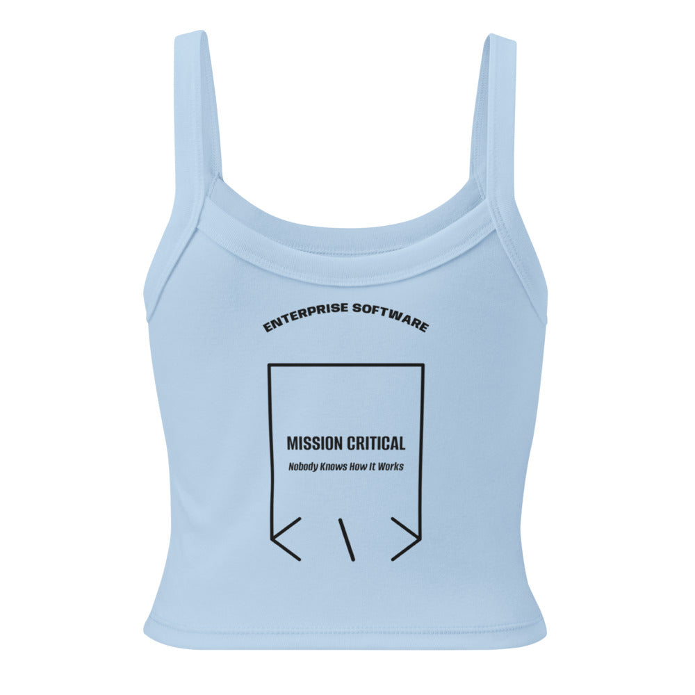 Mission Critical — Solid Baby Blue Blend Solid Black Blend back mockup