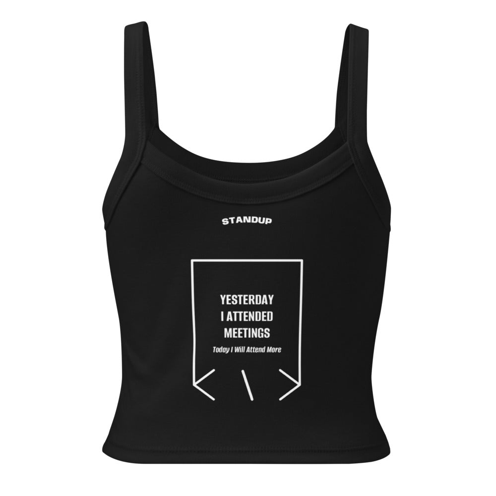 Yesterday I Attended Meetings — Solid Black Blend Solid White Blend back mockup