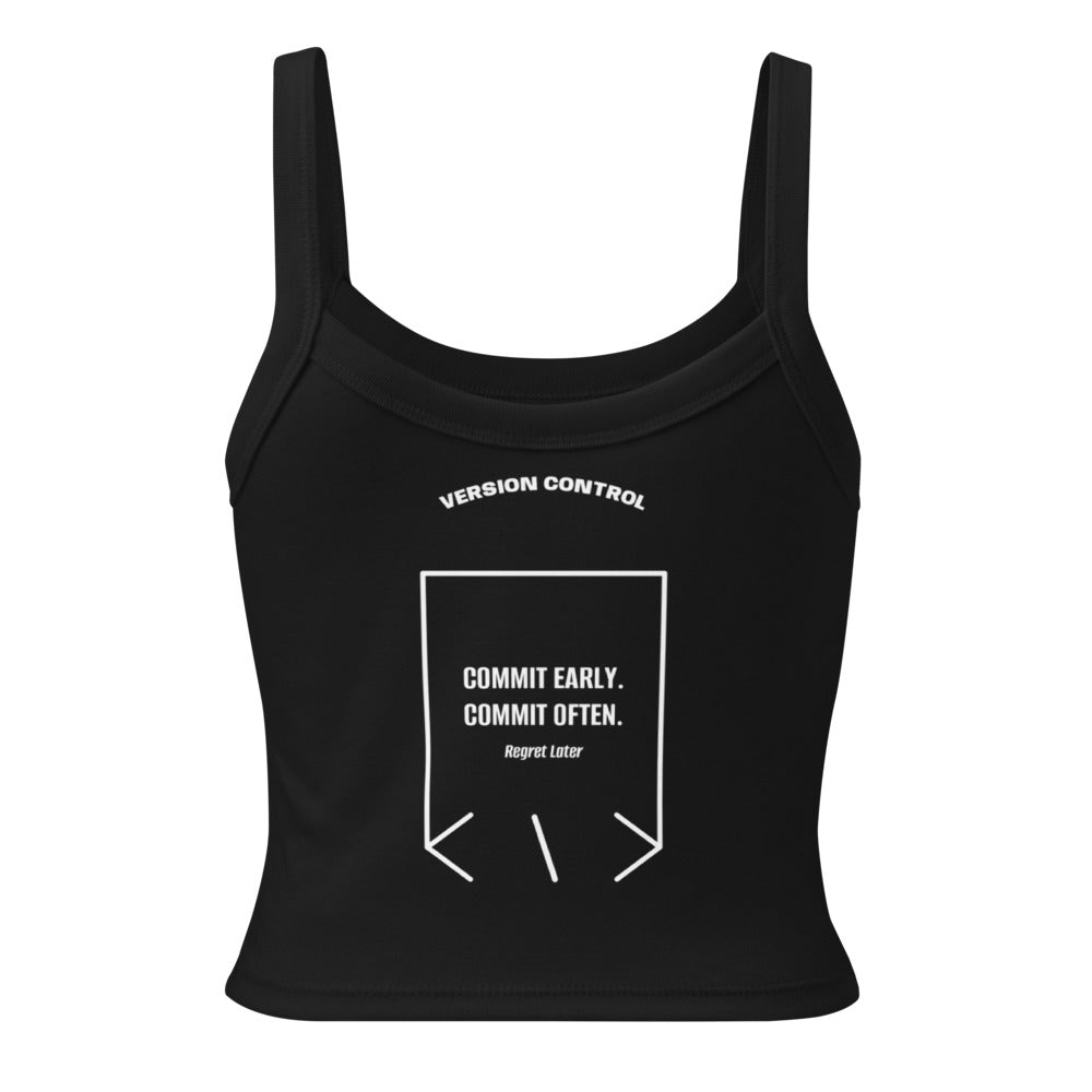 Commit Early. Commit Often. — secondary back mockup