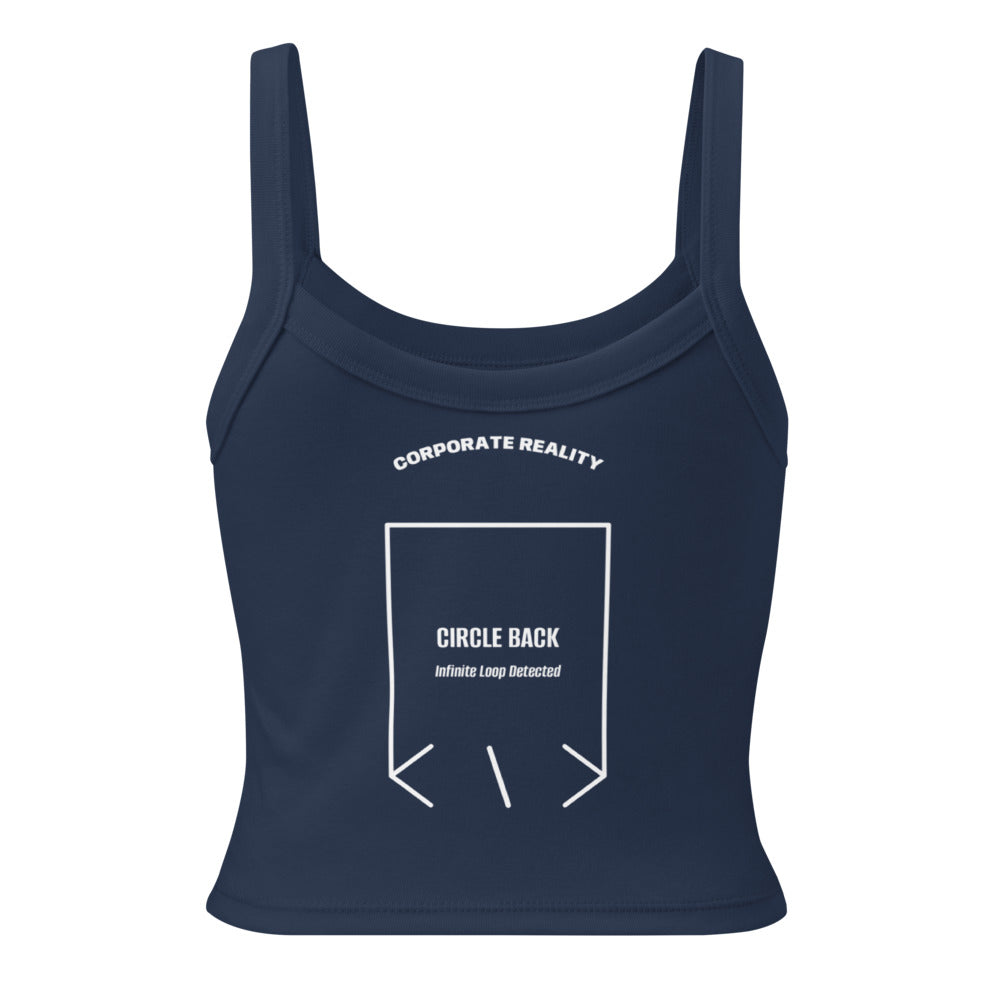 Circle Back — Solid Navy Blend Solid White Blend back mockup