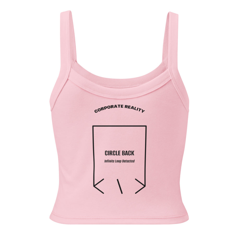 Circle Back — Solid Pink Blend Solid Black Blend back mockup