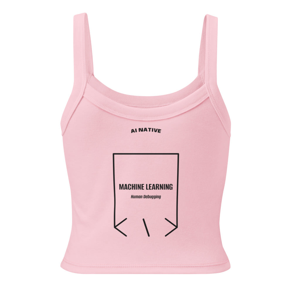 Machine Learning — Solid Pink Blend Solid Black Blend back mockup