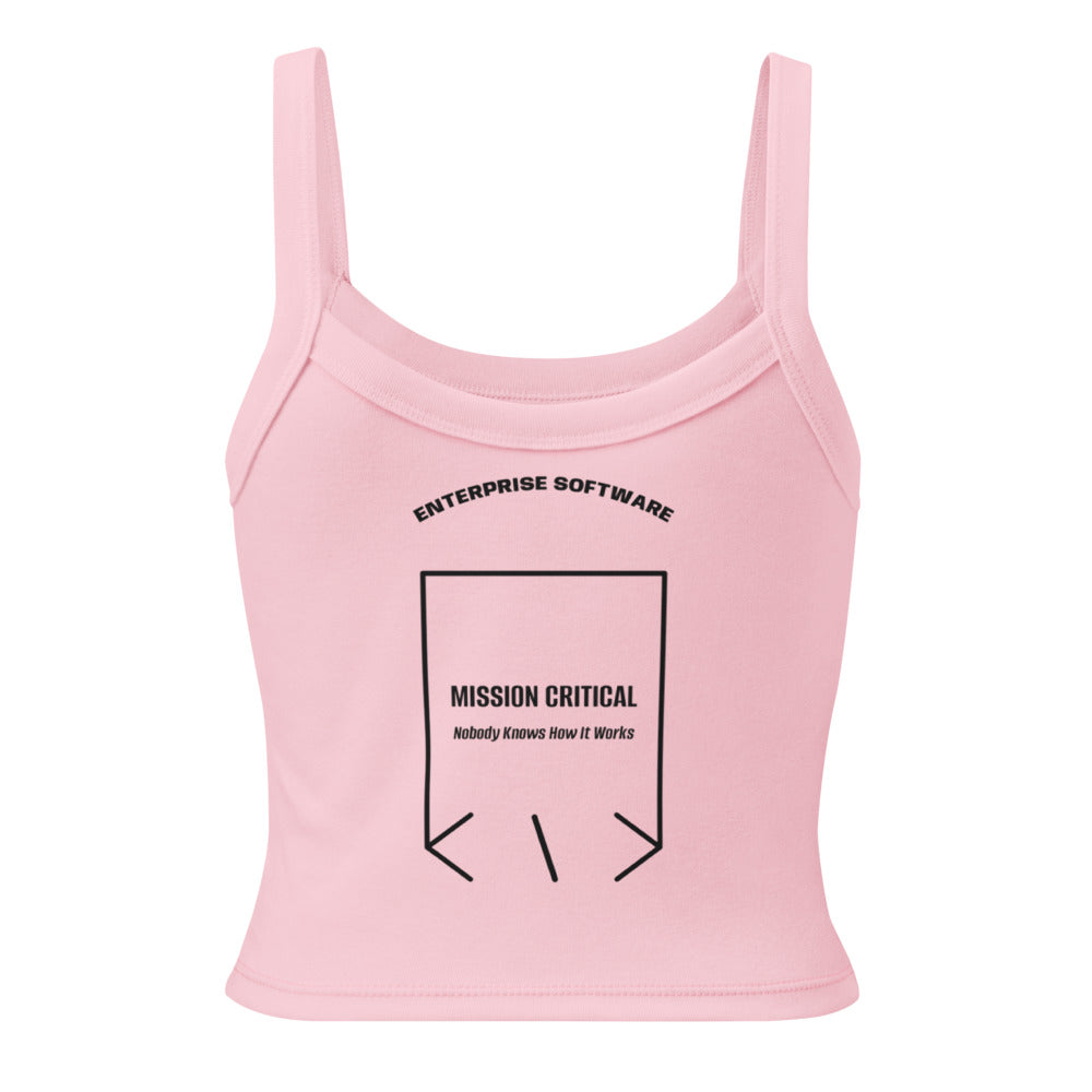 Mission Critical — Solid Pink Blend Solid Black Blend back mockup