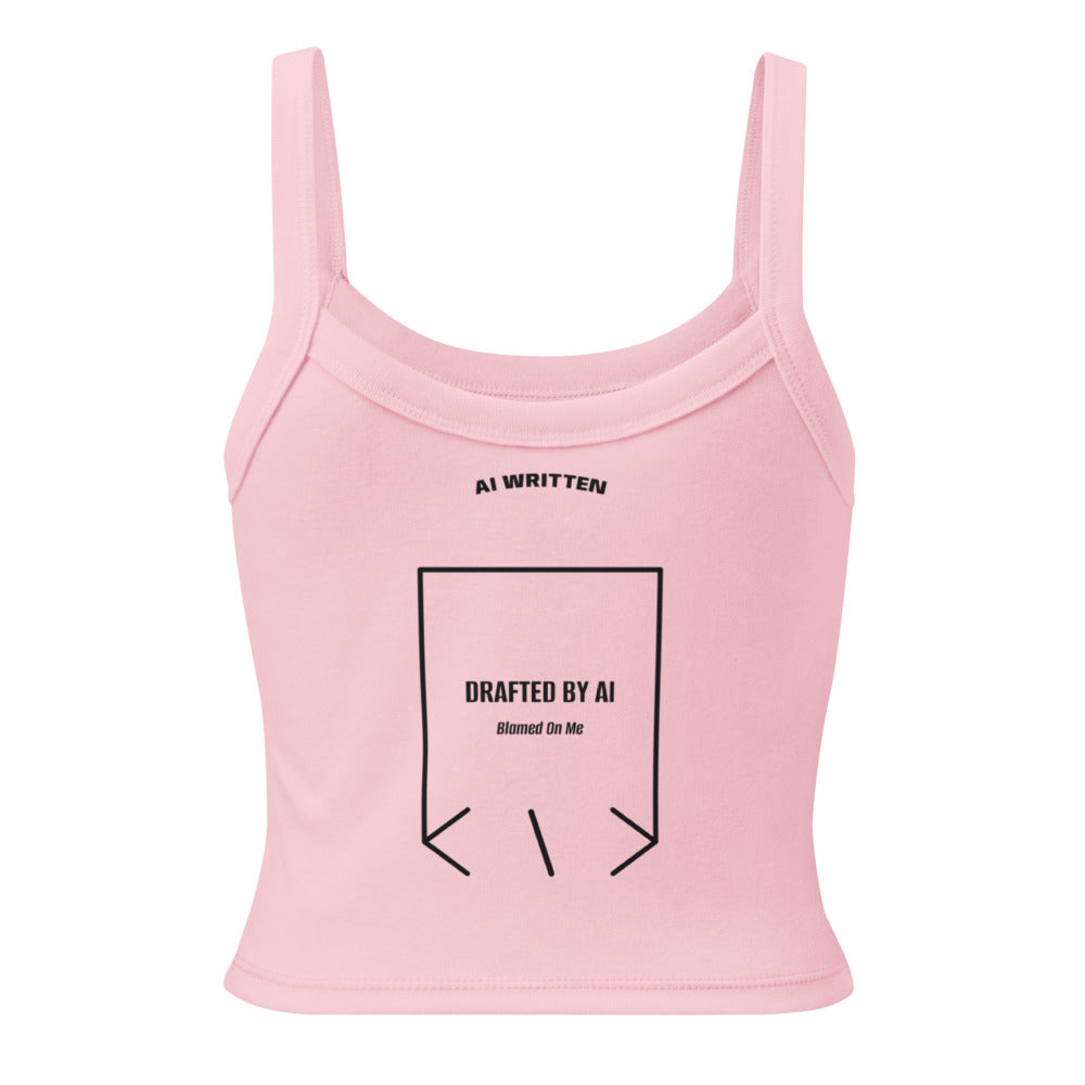 Drafted By AI — Solid Pink Blend Solid Black Blend back mockup
