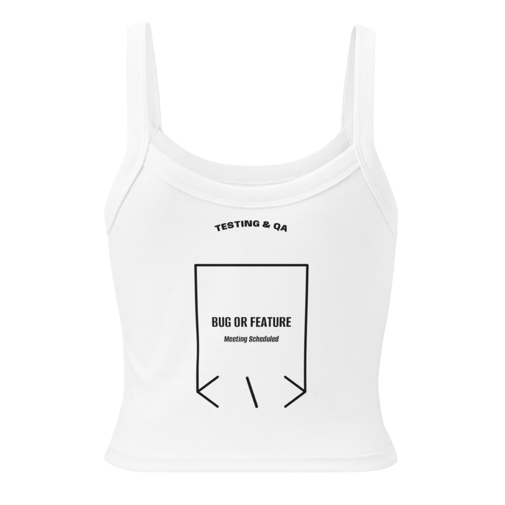 Bug Or Feature — Solid White Blend Solid Black Blend back mockup