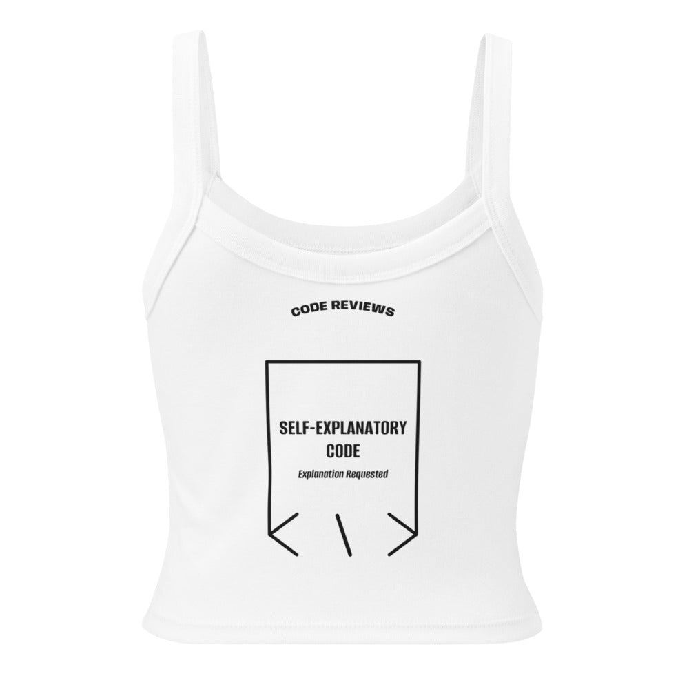 Self-Explanatory Code — Solid White Blend Solid Black Blend back mockup