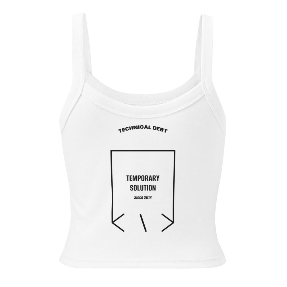 Temporary Solution — Solid White Blend Solid Black Blend back mockup