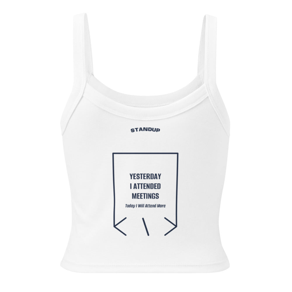 Yesterday I Attended Meetings — Solid White Blend Solid Navy Blend back mockup