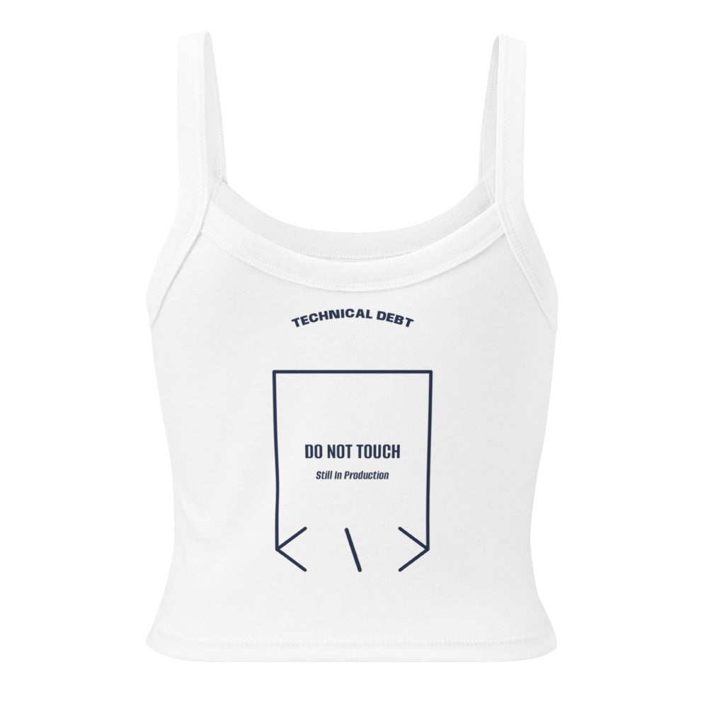 Do Not Touch — Solid White Blend Solid Navy Blend back mockup