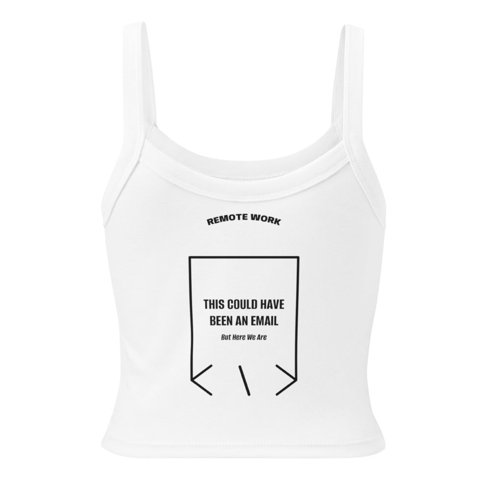 This Could Have Been An Email — Solid White Blend Solid Black Blend back mockup