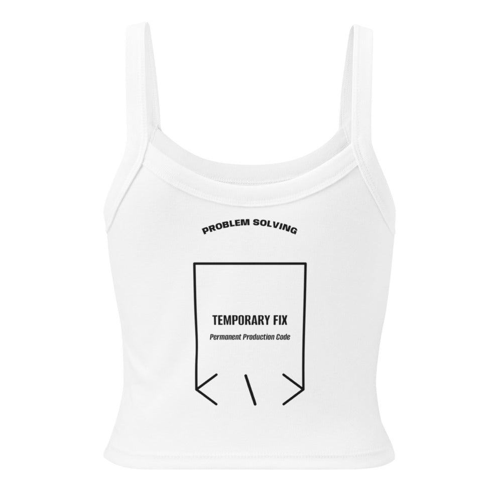 Temporary Fix — Solid White Blend Solid Black Blend back mockup