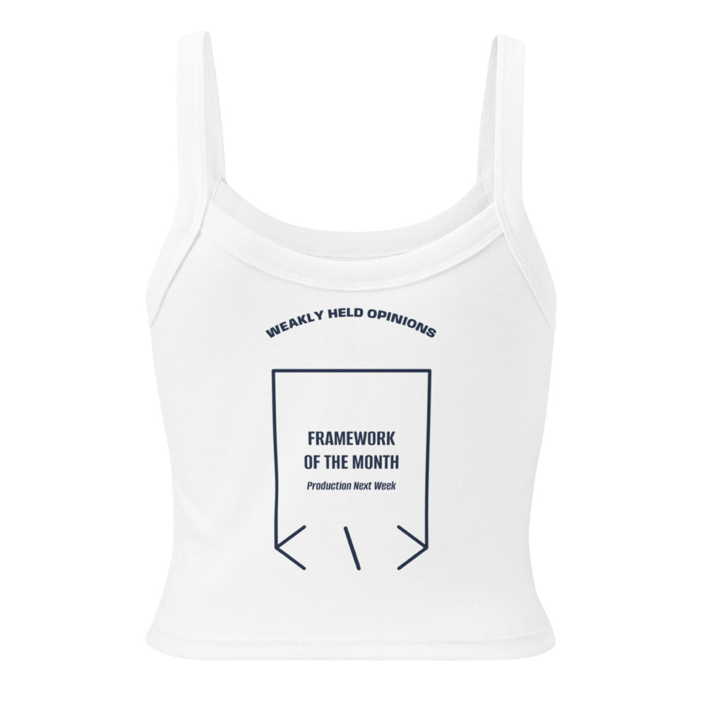 Framework Of The Month — Solid White Blend Solid Navy Blend back mockup