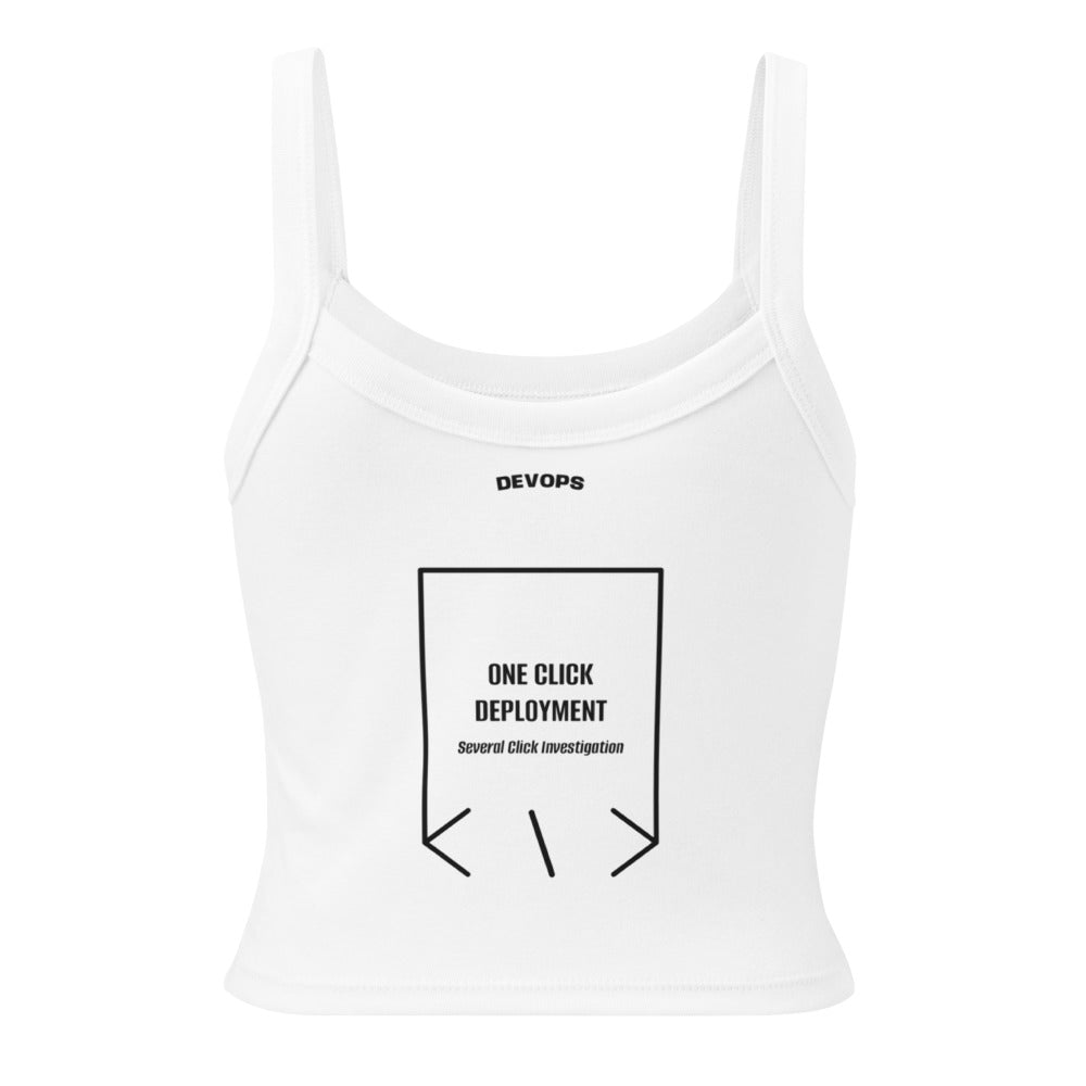 One Click Deployment — Solid White Blend Solid Black Blend back mockup