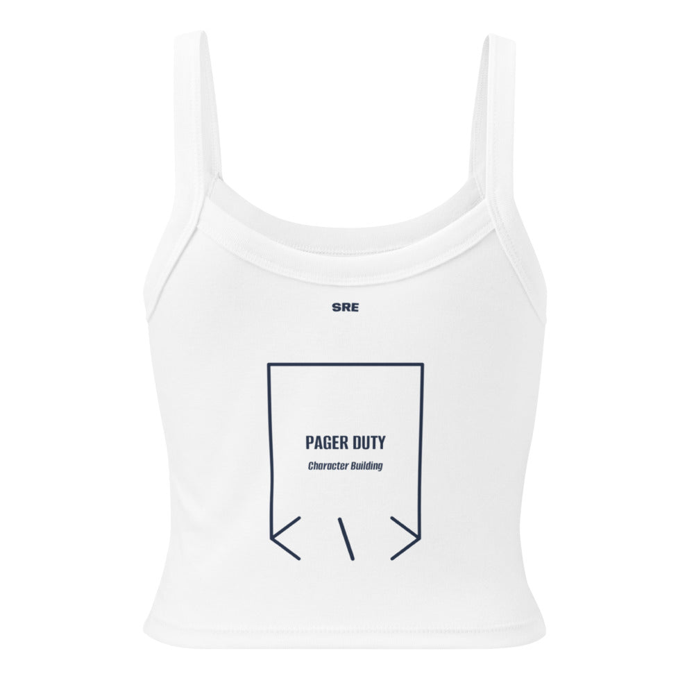 Pager Duty — Solid White Blend Solid Navy Blend back mockup