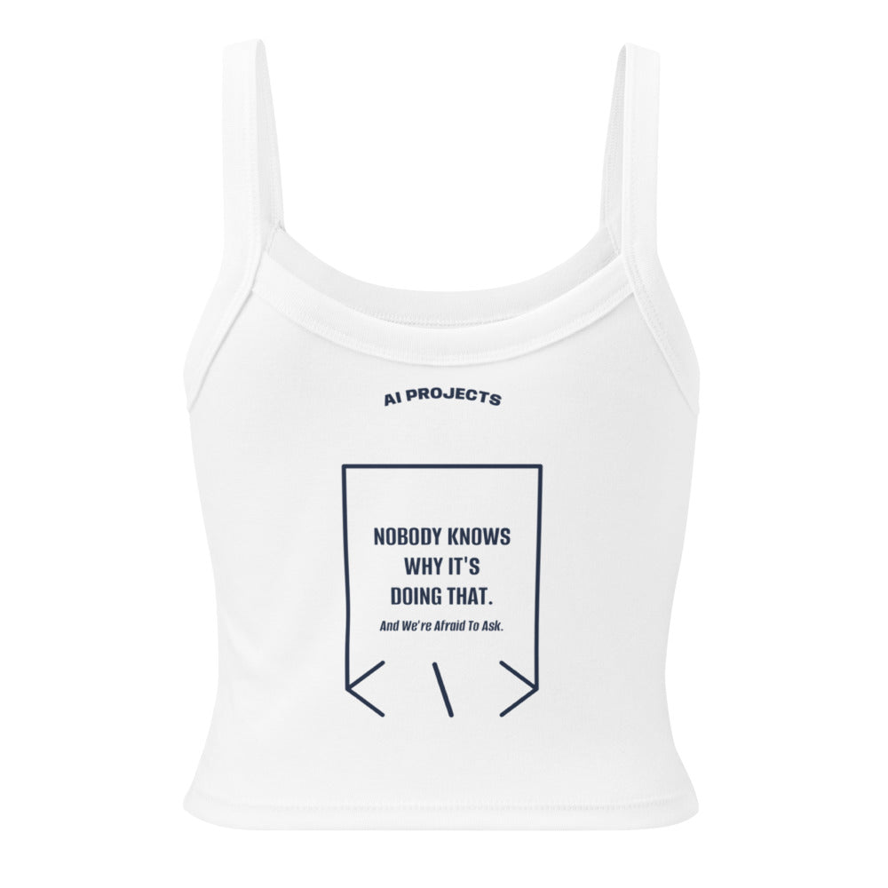 Nobody Knows Why It's Doing That. — Solid White Blend Solid Navy Blend back mockup