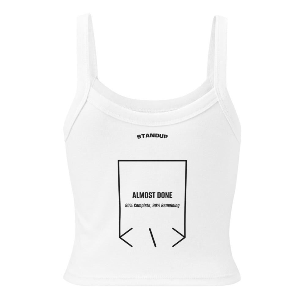 Almost Done — Solid White Blend Solid Black Blend back mockup