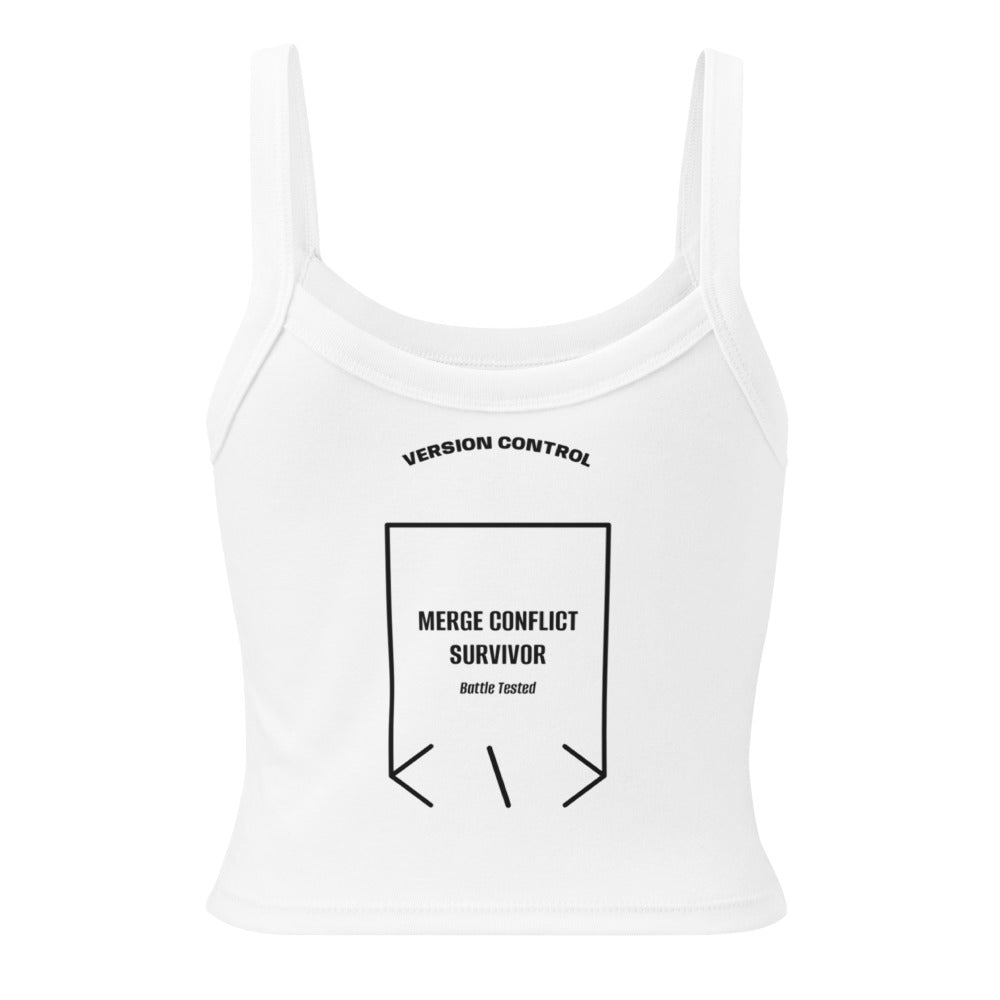 Merge Conflict Survivor — Solid White Blend Solid Black Blend back mockup