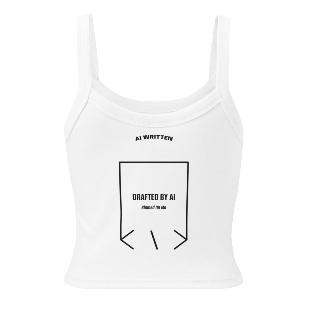 Drafted By AI — Solid White Blend Solid Black Blend back mockup