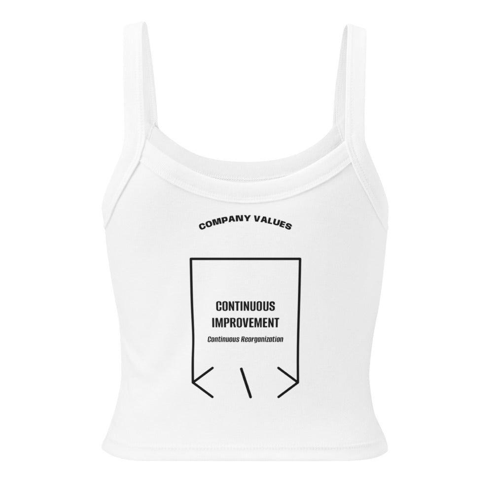 Continuous Improvement — Solid White Blend Solid Black Blend back mockup