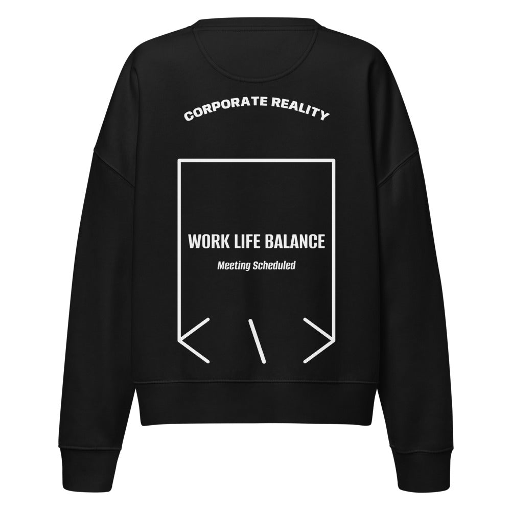 Work Life Balance — Black White back mockup