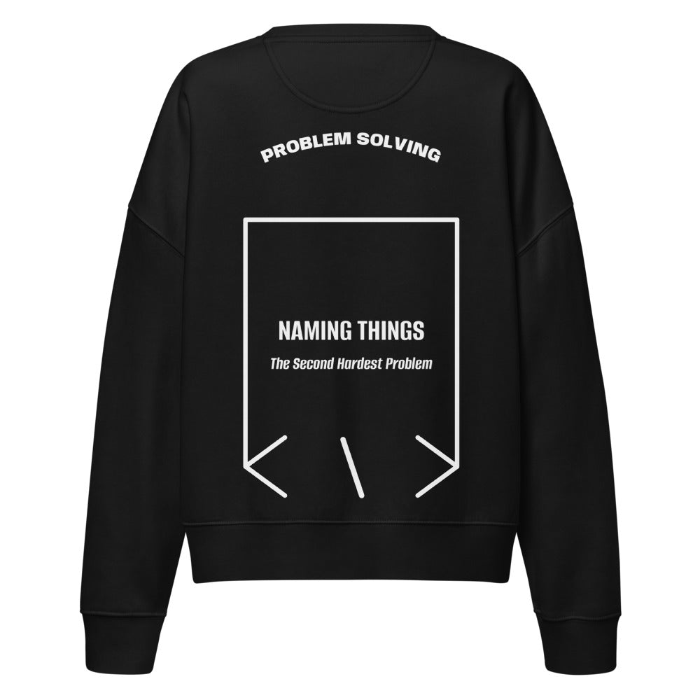 Naming Things — Black White back mockup