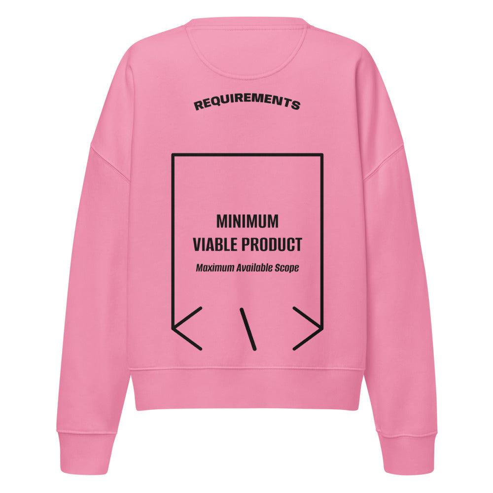 Minimum Viable Product — Bubble Pink Black back mockup