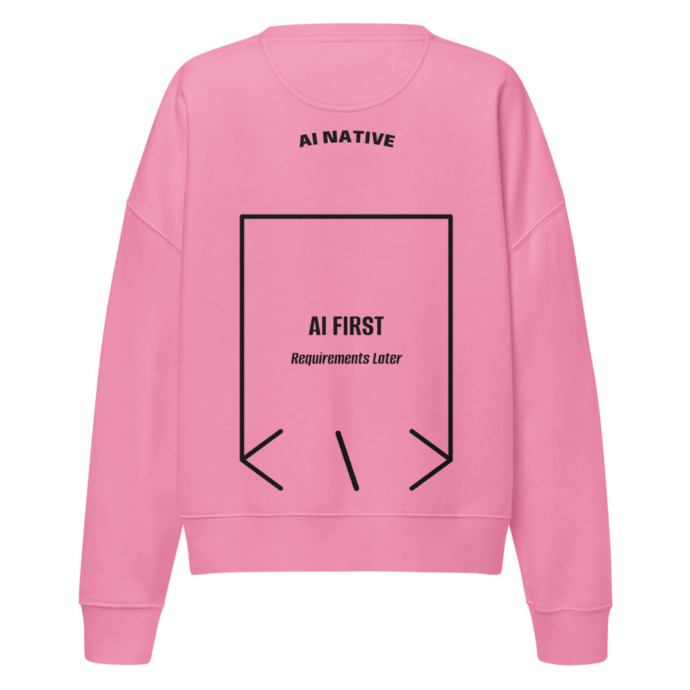 AI First — Bubble Pink Black back mockup