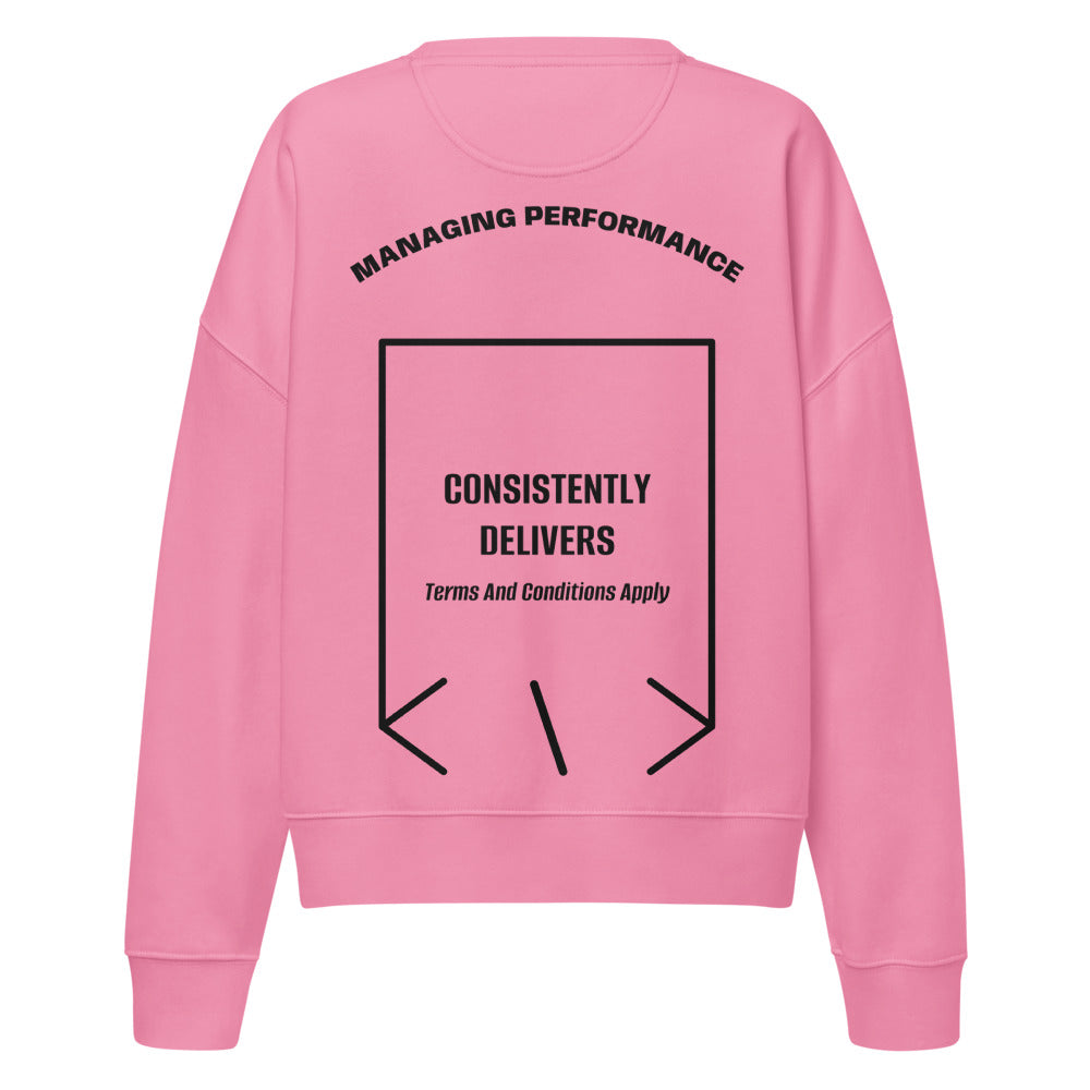 Consistently Delivers — Bubble Pink Black back mockup