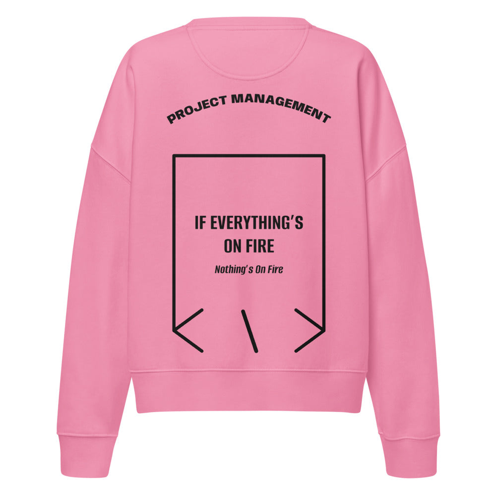 If Everything’s On Fire — Bubble Pink Black back mockup