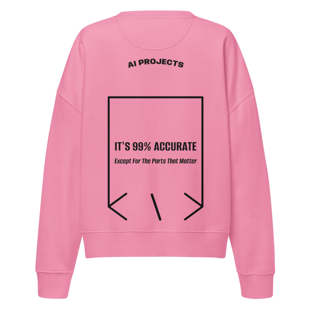 It's 99% Accurate — Bubble Pink Black back mockup