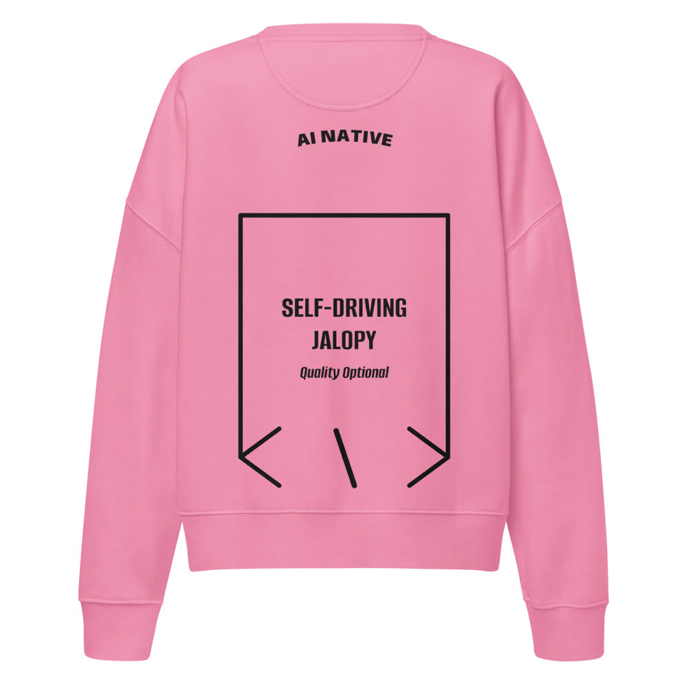 Self-Driving Jalopy — Bubble Pink Black back mockup