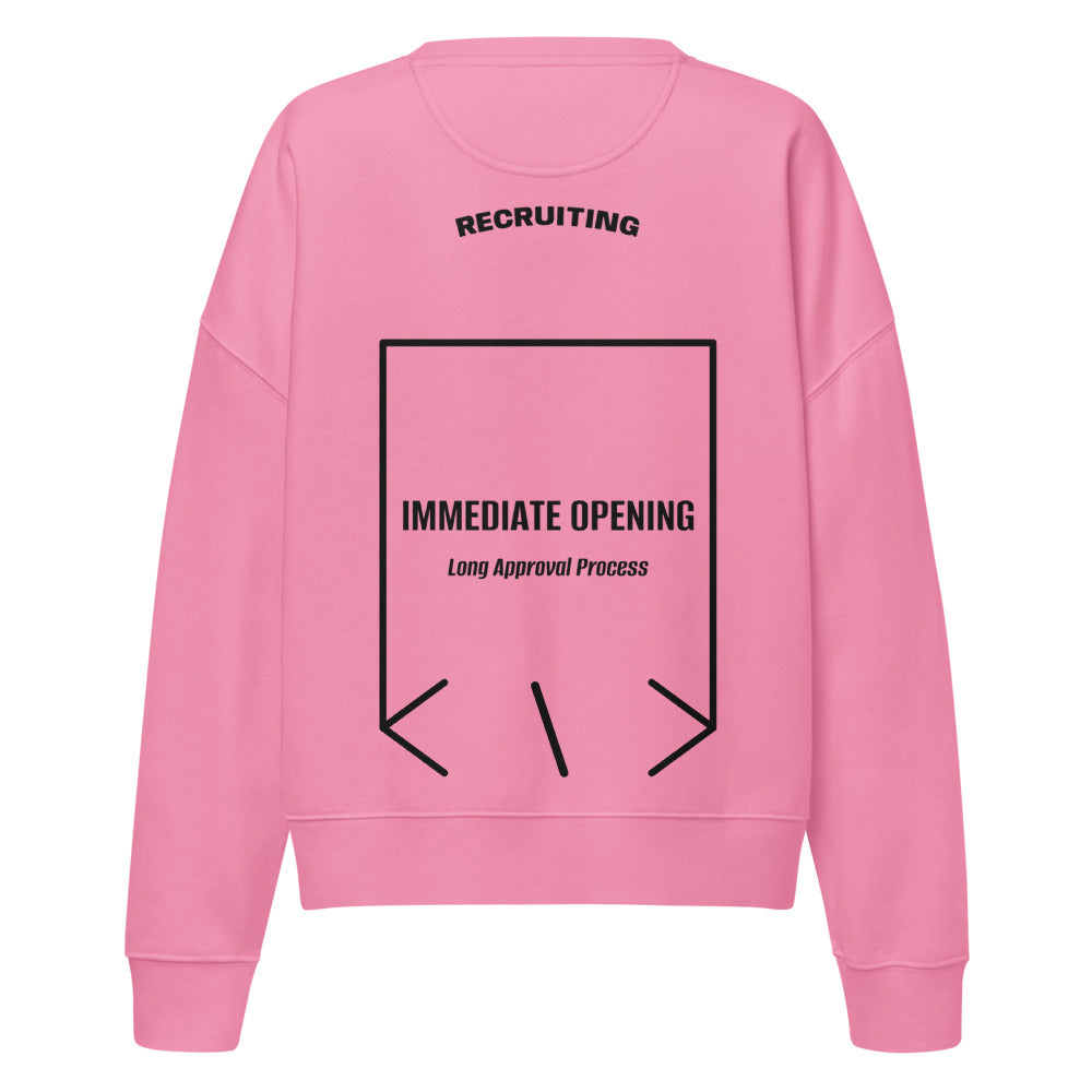 Immediate Opening — secondary back mockup
