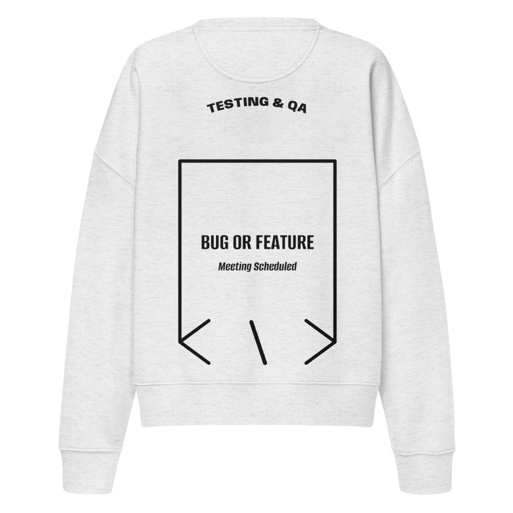 Bug Or Feature — Cool Heather Grey Black back mockup