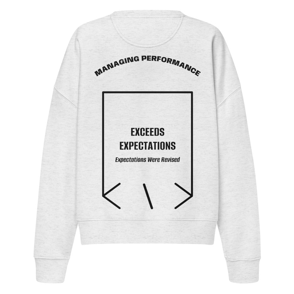 Exceeds Expectations — Cool Heather Grey Black back mockup