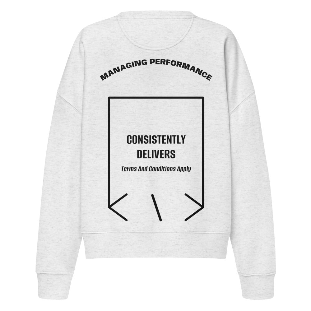 Consistently Delivers — Cool Heather Grey Black back mockup