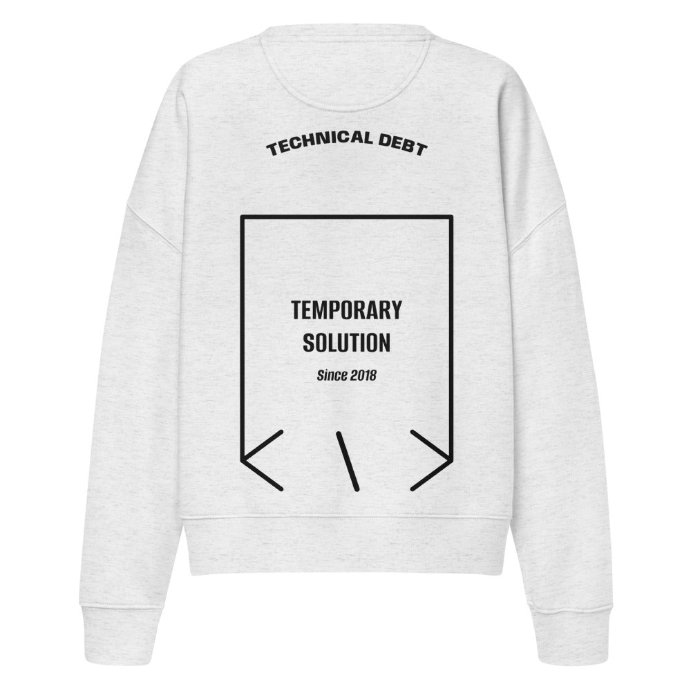 Temporary Solution — Cool Heather Grey Black back mockup