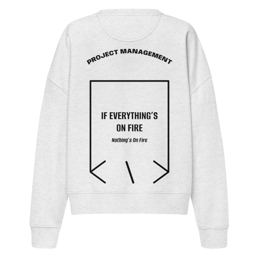 If Everything’s On Fire — Cool Heather Grey Black back mockup