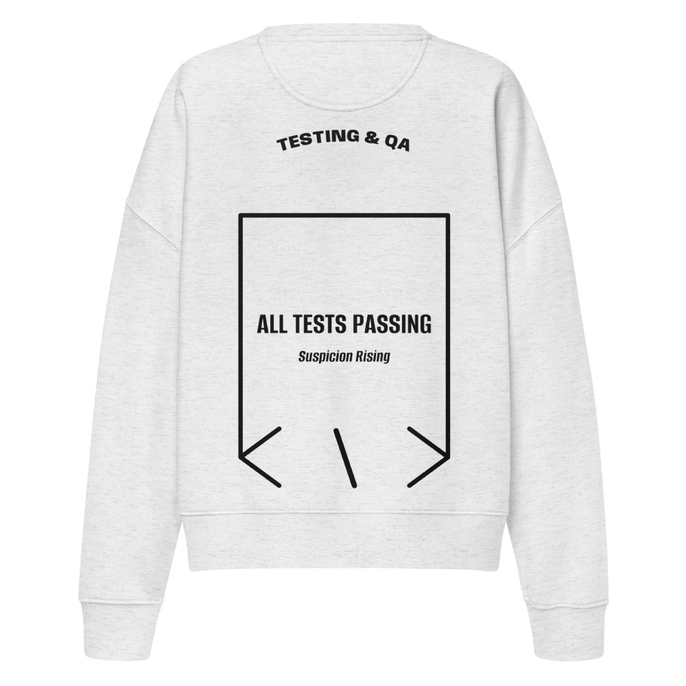 All Tests Passing — secondary back mockup