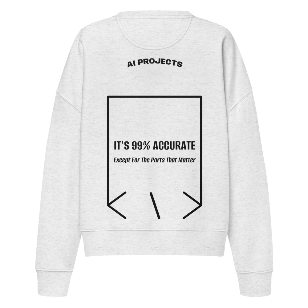 It's 99% Accurate — Cool Heather Grey Black back mockup