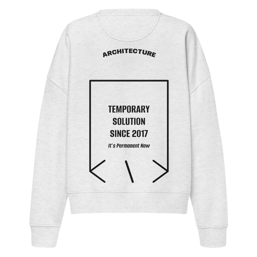 Temporary Solution Since 2017 — Cool Heather Grey Black back mockup