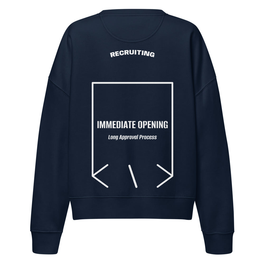 Immediate Opening — French Navy White back mockup