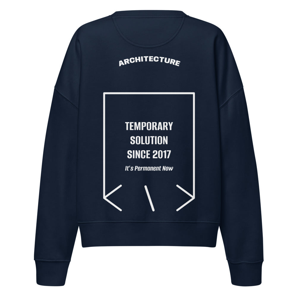 Temporary Solution Since 2017 — French Navy White back mockup