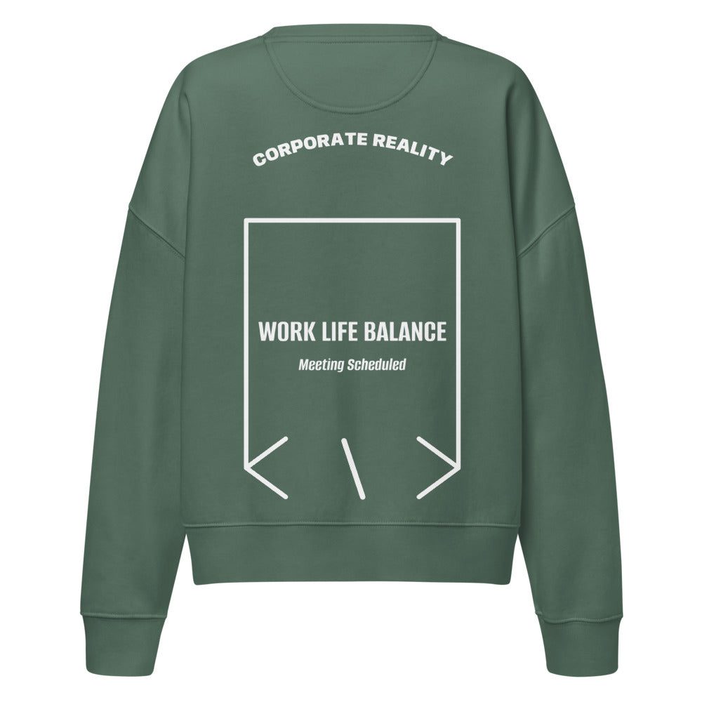 Work Life Balance — Green Bay White back mockup