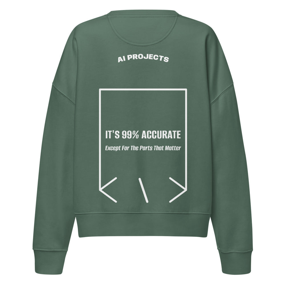 It's 99% Accurate — Green Bay White back mockup