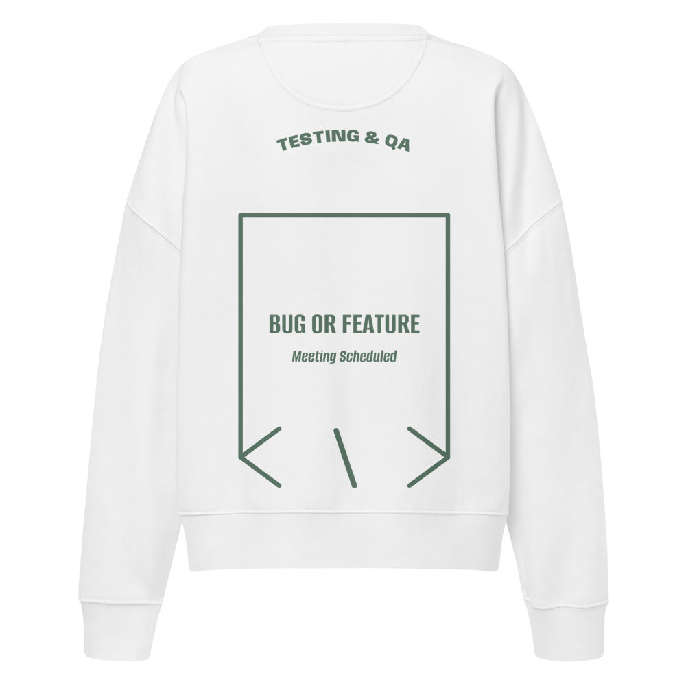 Bug Or Feature — White Green Bay back mockup