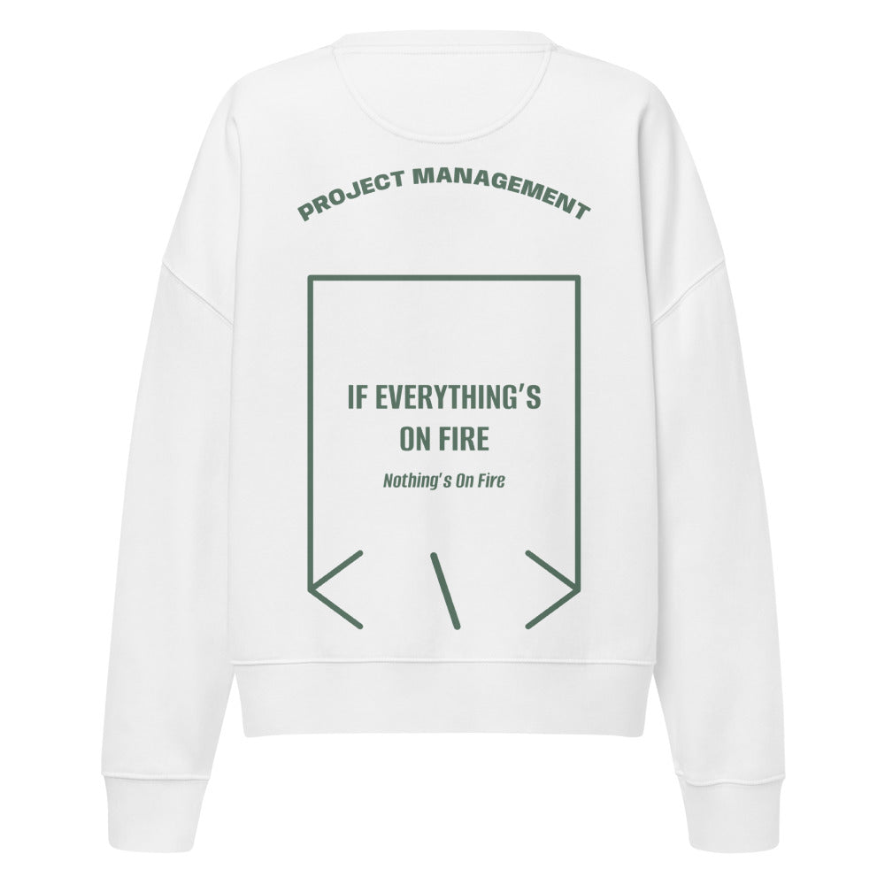 If Everything’s On Fire — White Green Bay back mockup