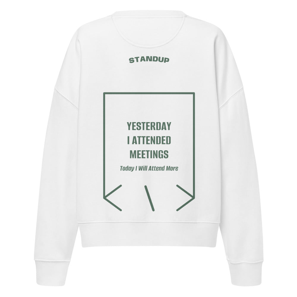 Yesterday I Attended Meetings — secondary back mockup