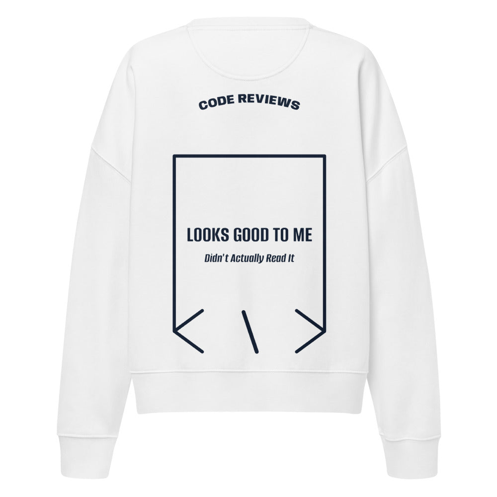Looks Good To Me — White French Navy back mockup