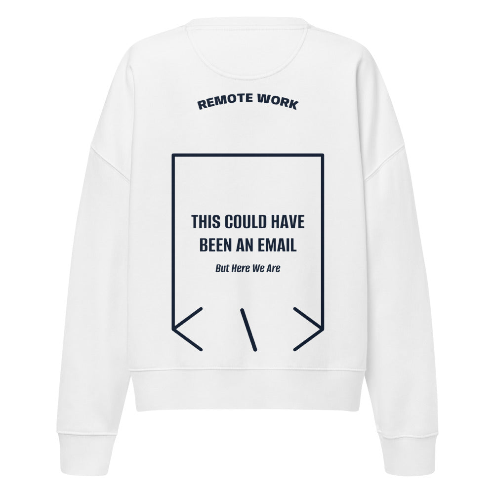 This Could Have Been An Email — White French Navy back mockup